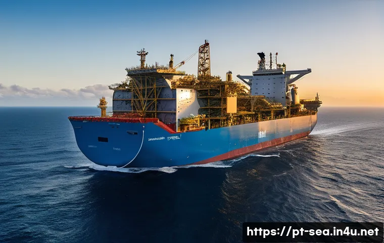 해양공학 해양구조물 설계 - **Prompt 1: Majestic FPSO in Deep Waters**
    "A breathtaking cinematic wide-angle shot of a massiv...